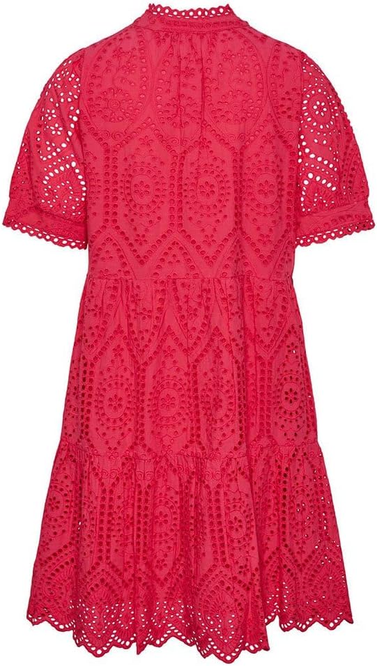 YAS Damen Yasholi Ss Dress S. Noos Kleid XS Raspberry Sorbet, XS Raspberry Sorbet