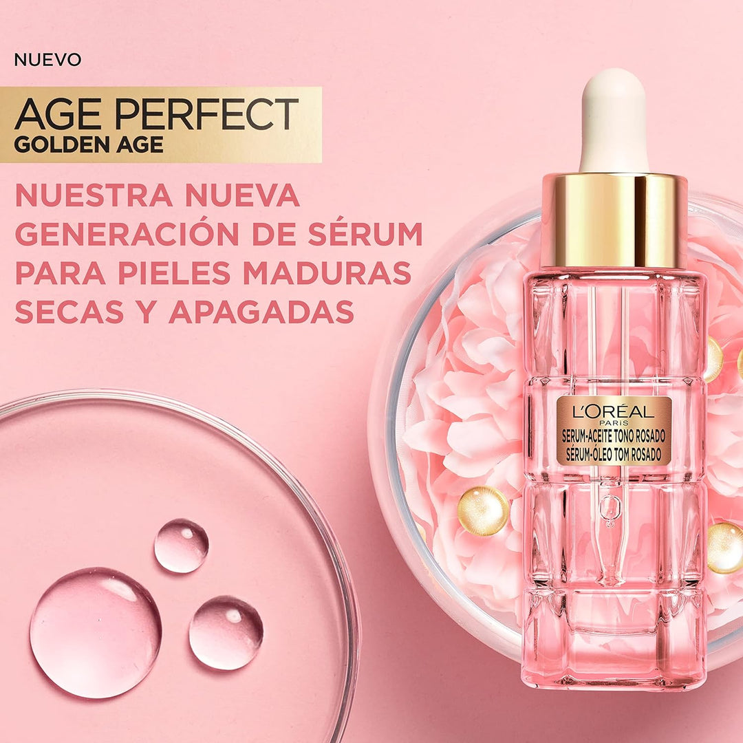 L'Oréal Paris Age Perfect Golden Age Öl-Serum, gegen Absacken, Rosa, 30 ml