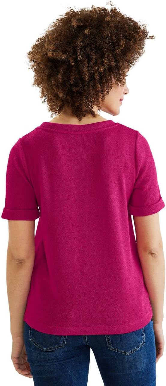 Damen Strukturmix T-Shirt 38 Nu Pink, 38 Nu Pink