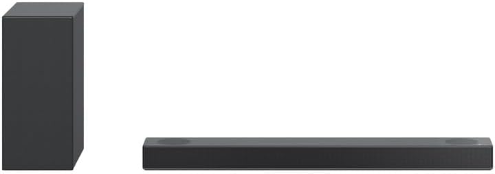 LG DS75Q 3.1.2 Soundbar (380W) mit kabellosem Subwoofer & MERIDIAN-Technologie (Dolby Atmos, HDMI, B