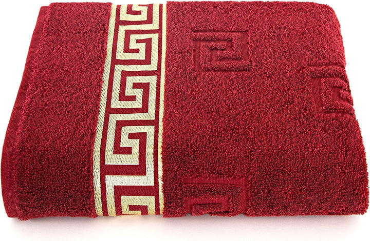 Luxus Medusa Handtuch 50x90 cm im 4er Pack - feinste Ringgarn Baumwolle / Jacquard Webung / Hochflor