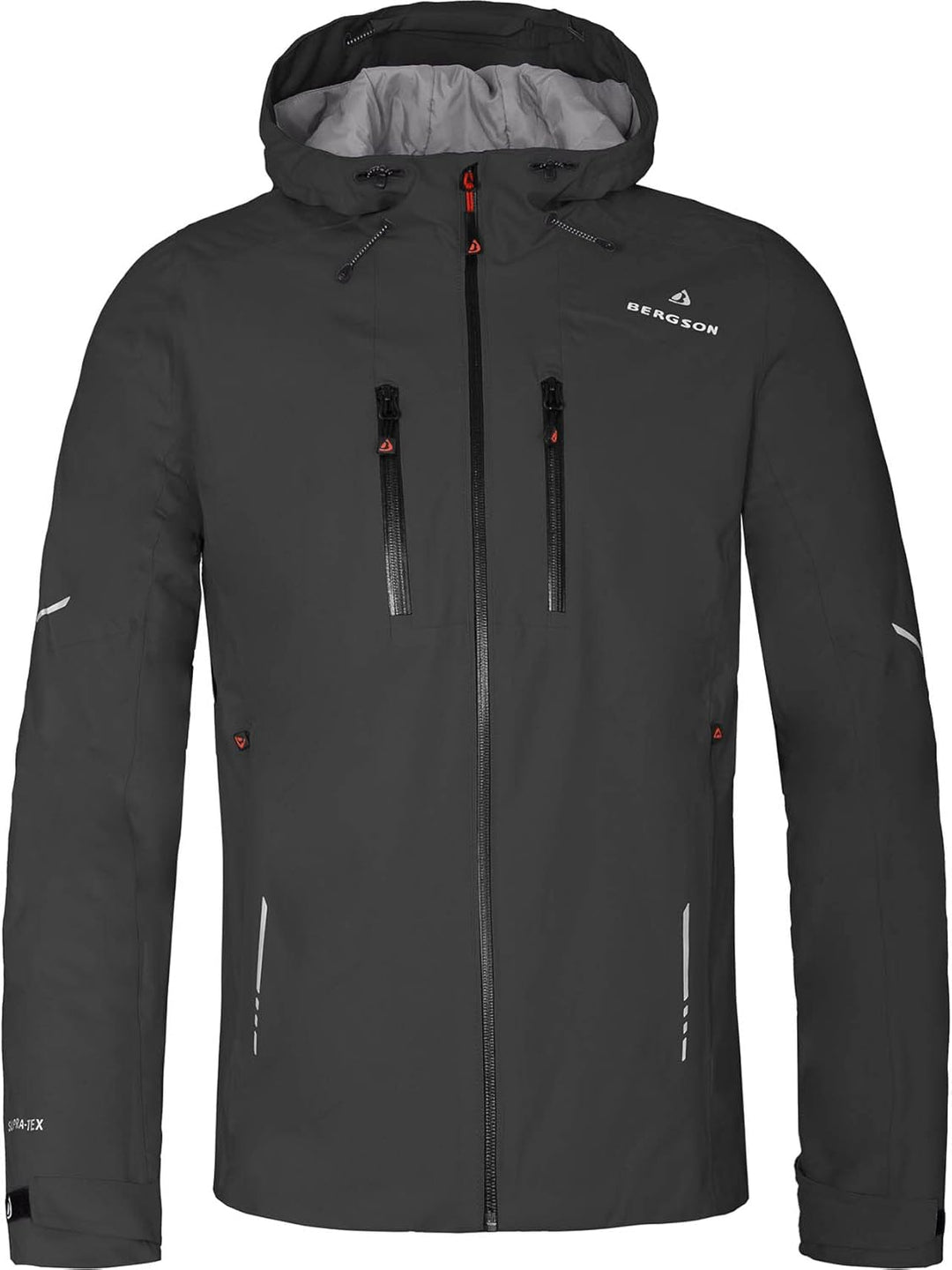 Bergson SKIEN THERMO | Herren Regenjacke, leicht wattiert, recycelt, 20000 mm Wassersäule - recycelt