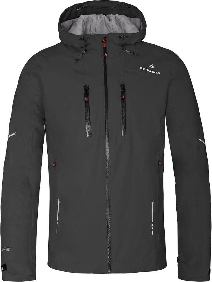 Bergson SKIEN THERMO | Herren Regenjacke, leicht wattiert, recycelt, 20000 mm Wassersäule - recycelt