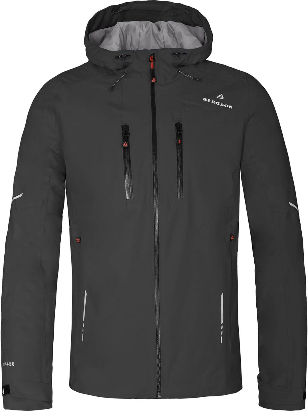 Bergson SKIEN THERMO | Herren Regenjacke, leicht wattiert, recycelt, 20000 mm Wassersäule - recycelt