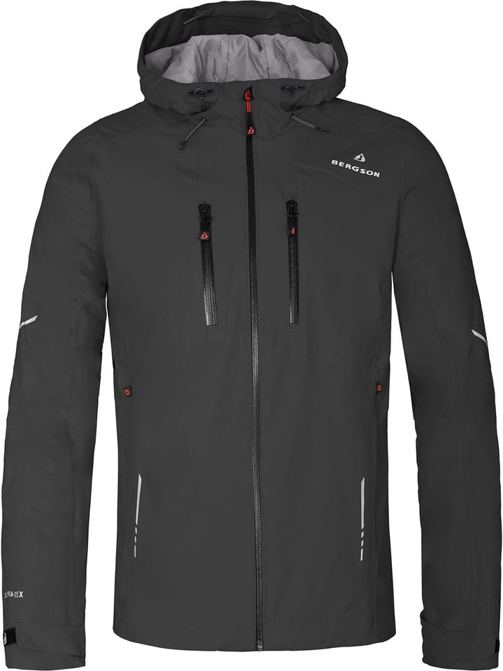 Bergson SKIEN THERMO | Herren Regenjacke, leicht wattiert, recycelt, 20000 mm Wassersäule - recycelt