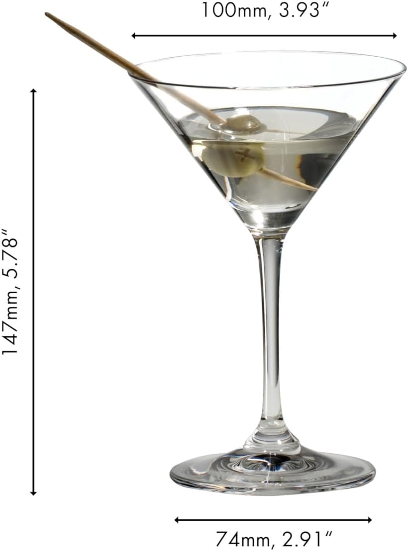 RIEDEL 6416/77 Vinum Martini - Bleikristall-Glas - 130 ml - 2 Stck.