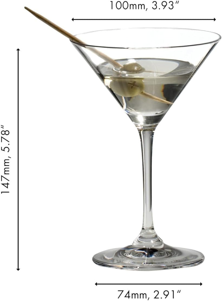 RIEDEL 6416/77 Vinum Martini - Bleikristall-Glas - 130 ml - 2 Stck.
