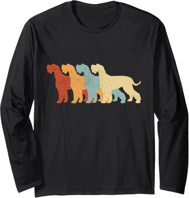 Riesenschnauzer Hund - Retro Vintage Langarmshirt