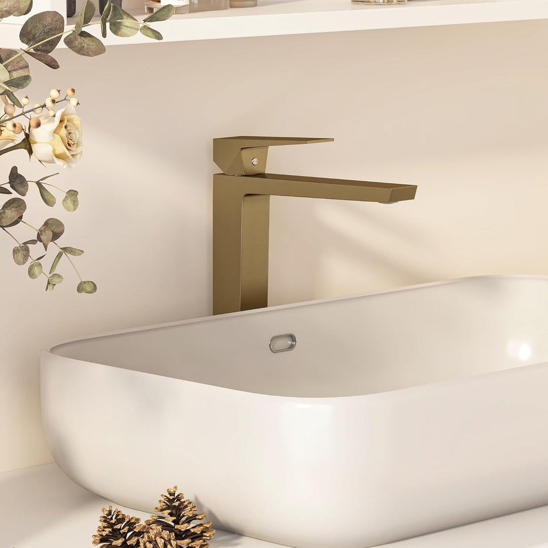 Wasserhahn Bad Einhandmischer, Anti-Spritz Waschtischarmatur Armatur, Badezimmer Sanfte Wasserstrahl