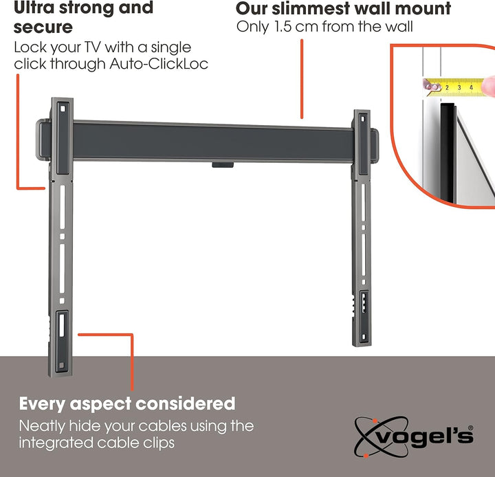 Vogel's Elite TVM 5855 Schwenkbare TV-Wandhalterung & Elite TVM 5605 Extrem Flache TV-Wandhalterung