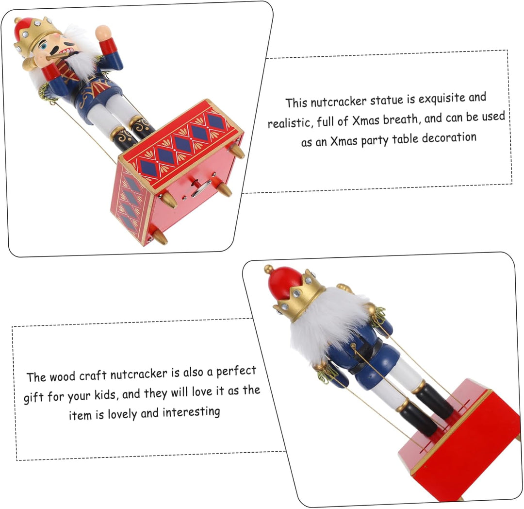 Cabilock Weihnachts Nussknacker Dekor Spieluhr Nussknacker Figur Handbemalt Ornament Für Wohnzimmer