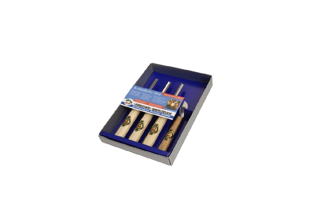 KIRSCHEN Werkzeuge 3424000 | Kerbschnitzsatz, 4-teilig, 4-Teilig