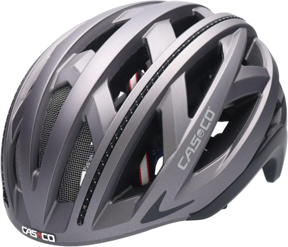 Casco CUDA 2 Strada Helm schwarz/rot 2022 Fahrradhelm gray S/52cm/53cm/54cm, gray S/52cm/53cm/54cm