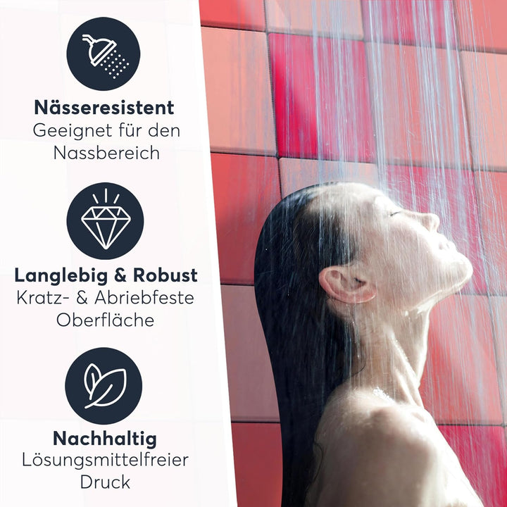 CREATISTO Mosaik-Fliesen Fliesensticker Fliesenfolie - Klebefolie Aufkleber für Fliesen I Klebeflies