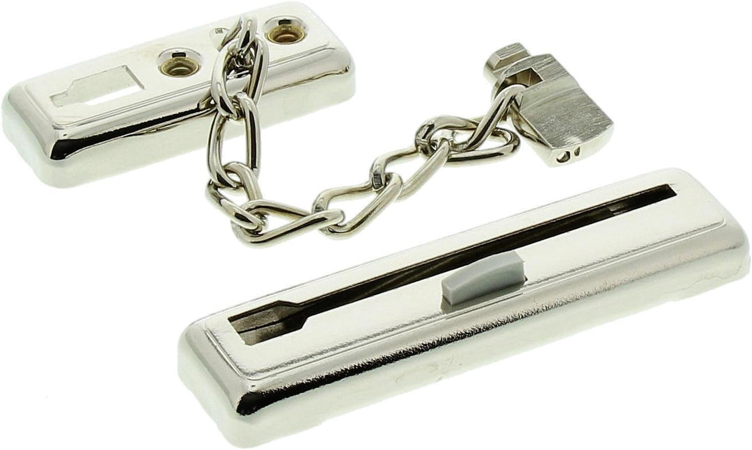 Burg-Wächter Sicherheits-Türkette mit Kindersicherung, 13 cm Länge, TK 64 SB, Vernickelt Kettenlänge