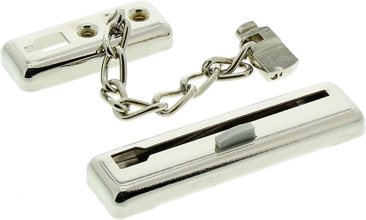 Burg-Wächter Sicherheits-Türkette mit Kindersicherung, 13 cm Länge, TK 64 SB, Vernickelt Kettenlänge