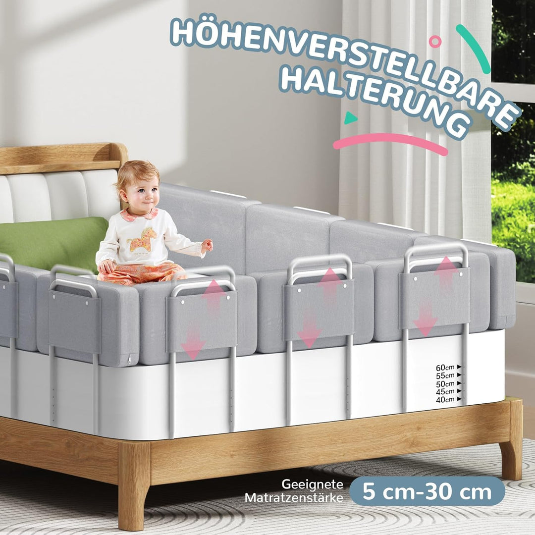 Soontrans Rausfallschutz Bett, Sorgt für Süsse Träume für Ihren Kleinen, Rausfallschutz Boxspringbet