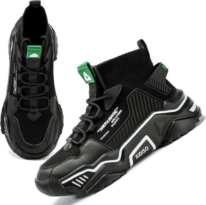 FUSHITON Herren Sportschuhe Turnschuhe Gym Leicht Hohe Schuhe Outdoor Fitnessschuhe Freizeitschuhe S