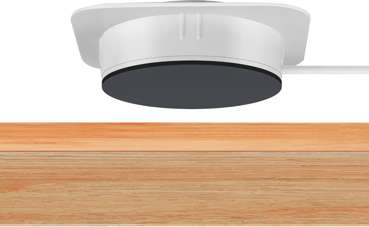 kalb | QI Einbau Schnellladegerät 15W weiss 7,5cm Ø - Smart Wireless USB Charger, USB-Port, USB-C Po