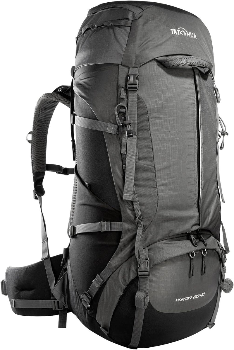 Tatonka Unisex Yukon 60+10 Rucksack (1er Pack) 60+10 Liter Black / Titan Grey, 60+10 Liter Black / T