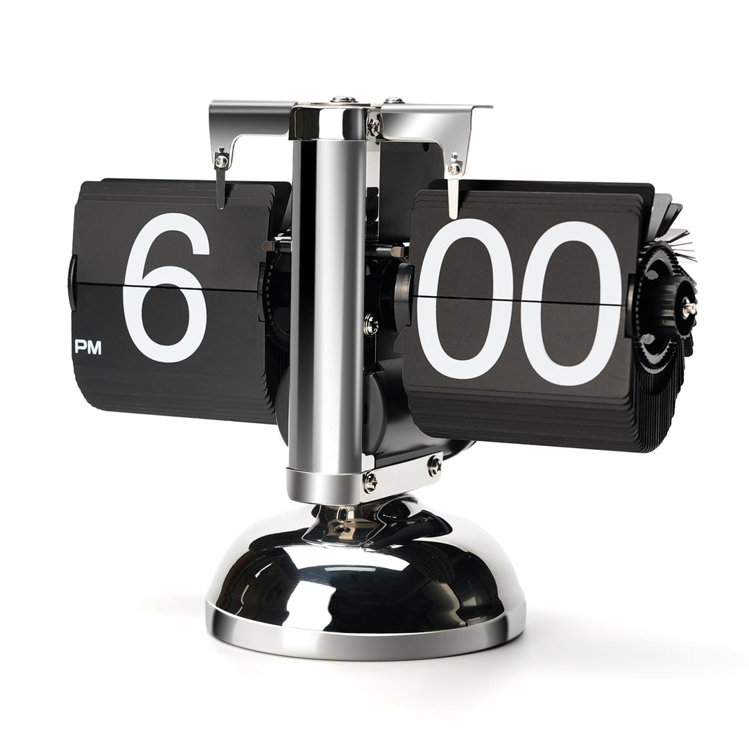 Tischuhr Vintage Retro Flip Uhr, Retro-Flip-Down-Uhr Mit GrossEn Ziffern, Tischuhr Digital Mit Batte