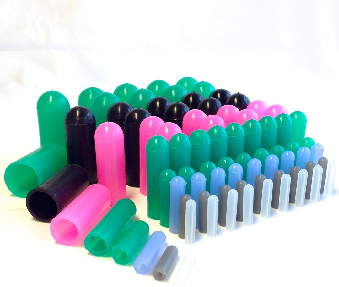 160 Stück Hochtemperatur-Silikon-Gummi-Endkappen und konische Stopper Sortiment Set Pulverbeschichtu