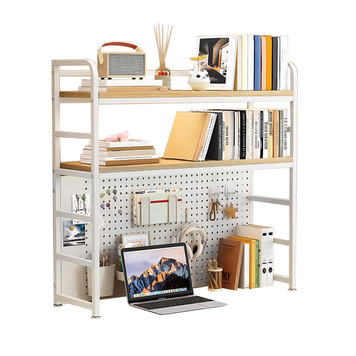 FPIGSHS Desk Countertop shelf, Regierbare Mehrschicht-Speicherungsschale, Schreibtischschränke, mult