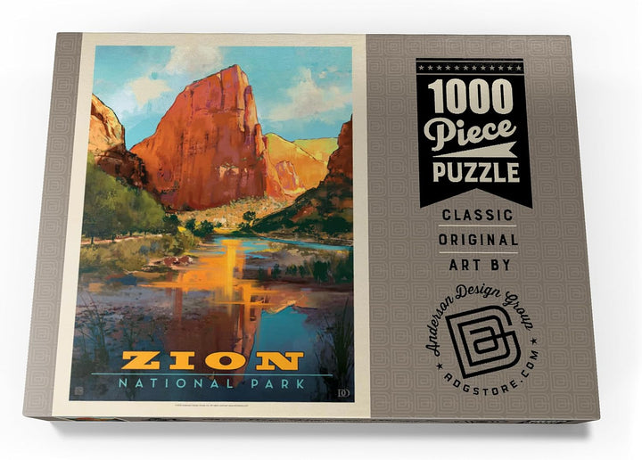 Zion National Park: Virgin River Valley, Vintage Poster - Premium 1000 Teile Puzzle - MyPuzzle Sonde