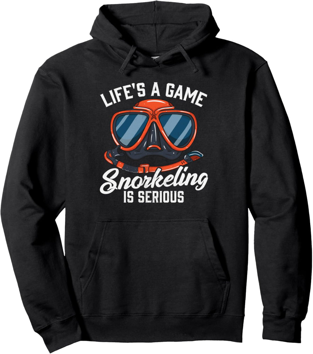 Das Leben ist ein Spiel Schnorcheln ist ernst Pullover Hoodie
