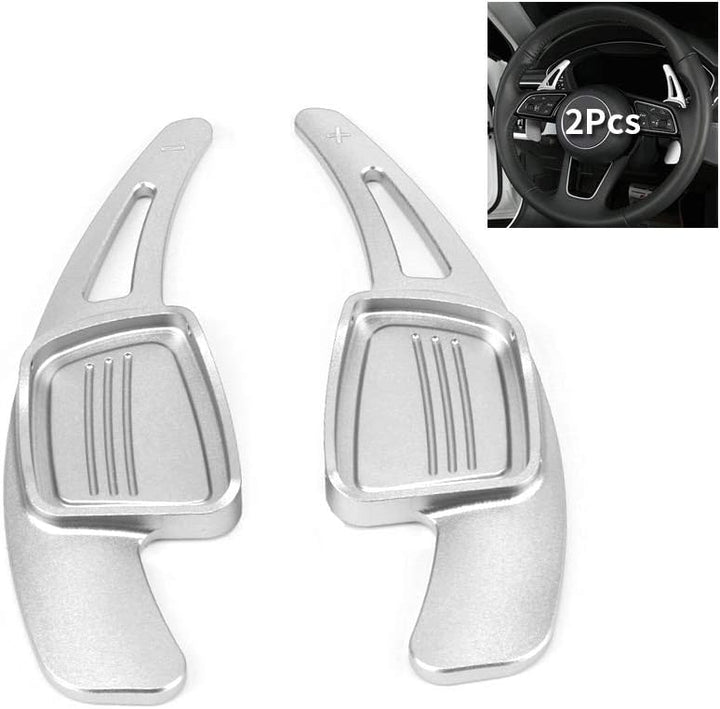 HIBEYO Auto Schaltwippen, 2 Stücke Lenkrad Schaltpaddel Verlängerung Schaltwippen für Audi A1 A3 A4L