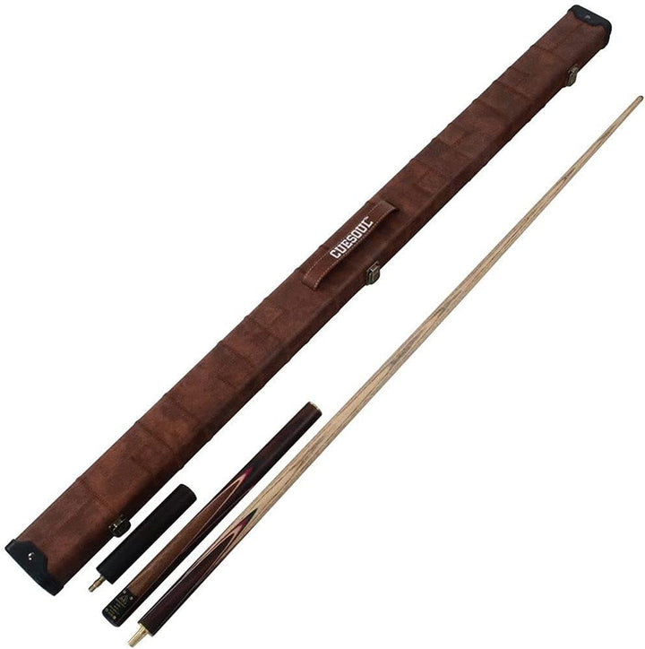 CUESOUL Klassische Handgemachte 57 Zoll Palisander 3/4 Stück Snooker Queue + Köcher und Erweiterung