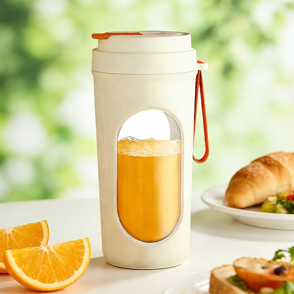 Tragbarer Mixer,450ml Smoothie Maker, Mini Jug Blender, Wiederaufladbarem USB Mini Standmixer, USB S