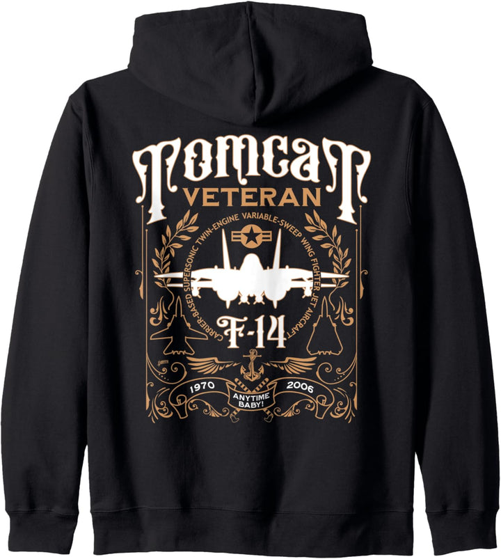 Klassisches F-14 Tomcat Veteran Militär-Kampfflugzeug Kapuzenjacke