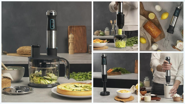 Cecotec Stabmixer Power TitanBlack 1500 XL TotalMix. 1500 W, CrossBlades Technologie mit 4-Klinge-Bl