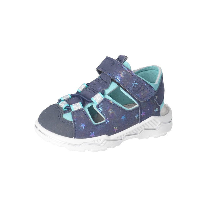 RICOSTA Mädchen und Jungen Sandalen Gery, Kinder Lauflernschuhe, Weite: MITTEL, waschbar 24 EU Blau