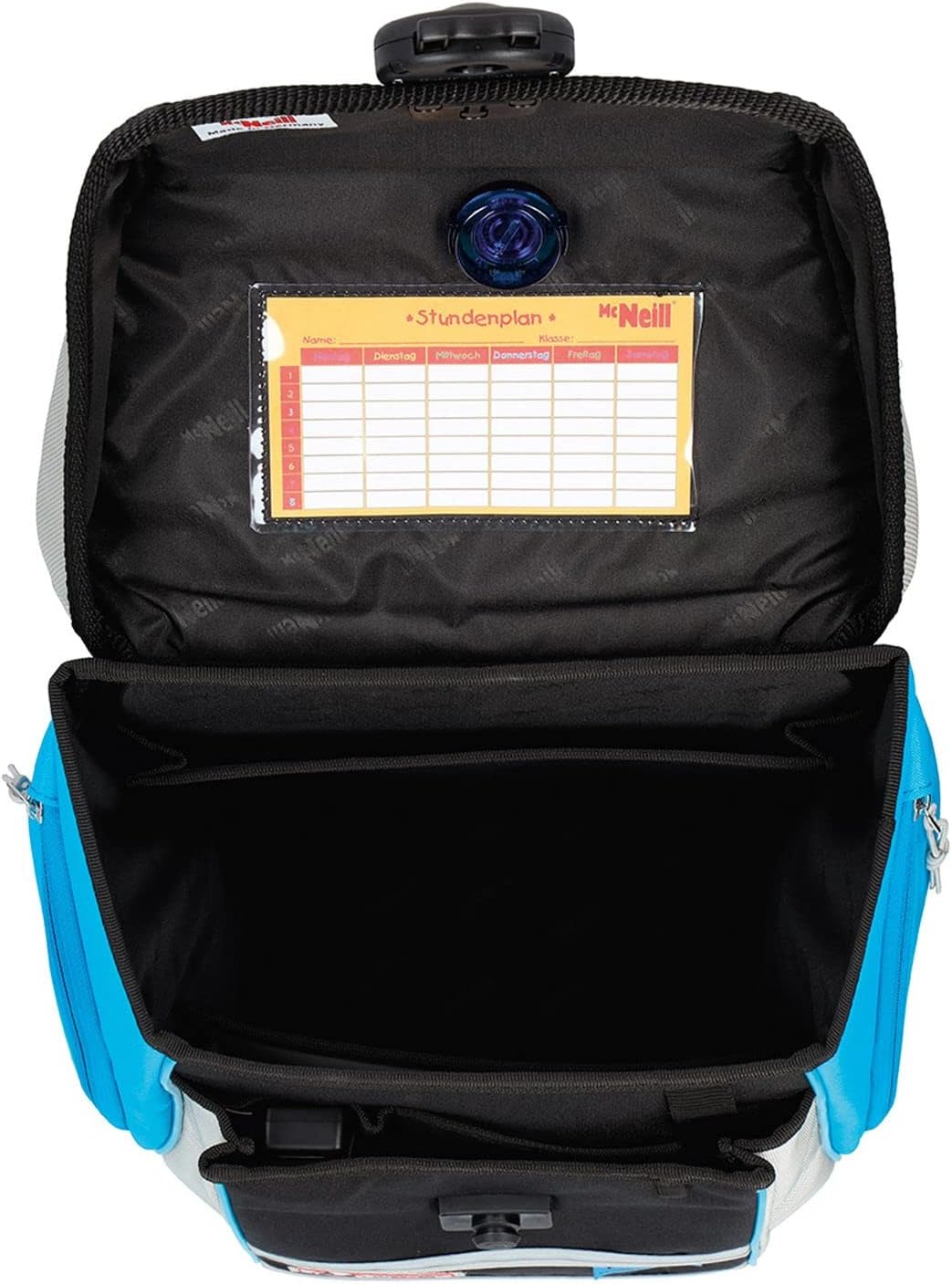 McNeill ERGO Primero McLight Schulranzen-Set 4tlg. Grau ca. 30 x 38 x 22 cm