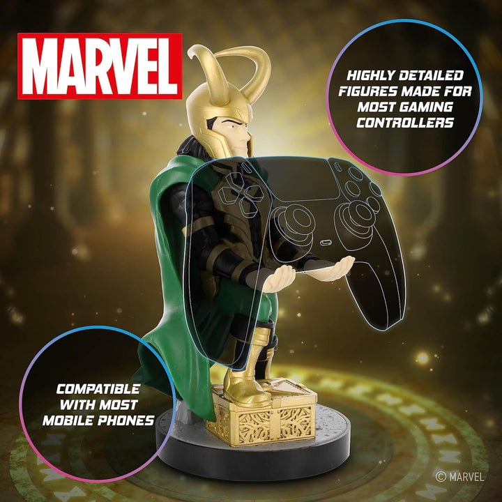Cableguys Loki Marvel Comics Gaming Controller and Smartphone Holder Compatible with Play Station, X