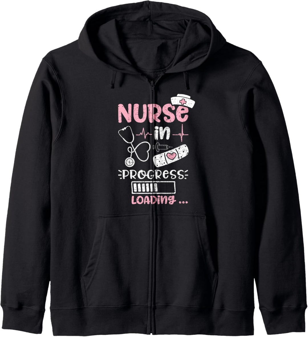 Nurse In Progress Loading - Krankenschwester Kapuzenjacke