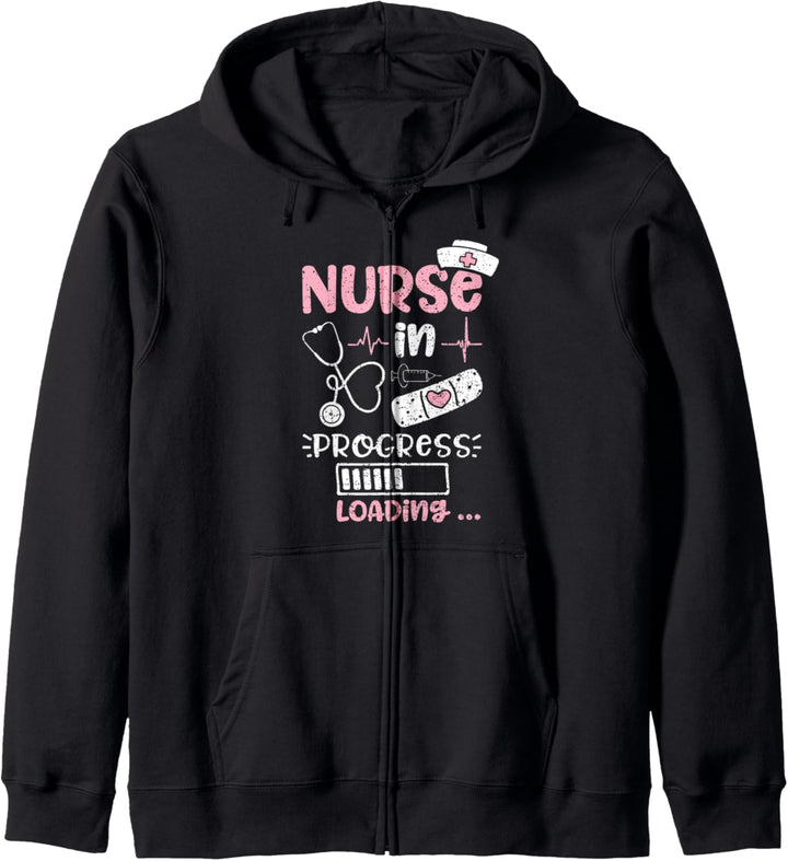 Nurse In Progress Loading - Krankenschwester Kapuzenjacke