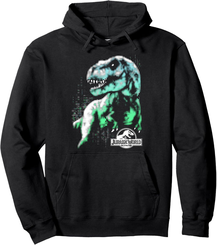 Jurassic World Pixel T-Rex Pullover Hoodie