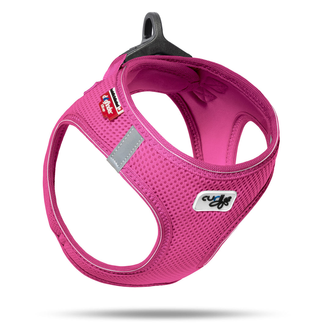 Classic Vest Harness Air Mesh mit curli D-Ring Buckle Fuchsia XS mit curli D-Ring Buckle XS Fuchsie,