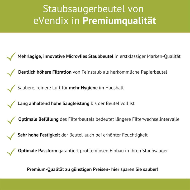 8 Staubsaugerbeutel kompatibel mit KÄRCHER 6.959-130.0, 8 Staubbeutel ähnlich Original Staubsaugerbe