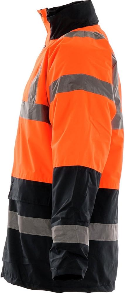 Portwest Zweifarbige Warnschutz-Verkehrs-Jacke, Grösse: L, Farbe: Orange, S467ORRL