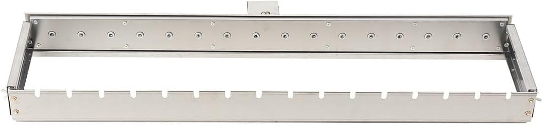 BBQ Spiessdreher mit 15 Edelstahl Spiesse Grill Mangal Schaschlik mit USB Motor, Edelstahl Drehspies