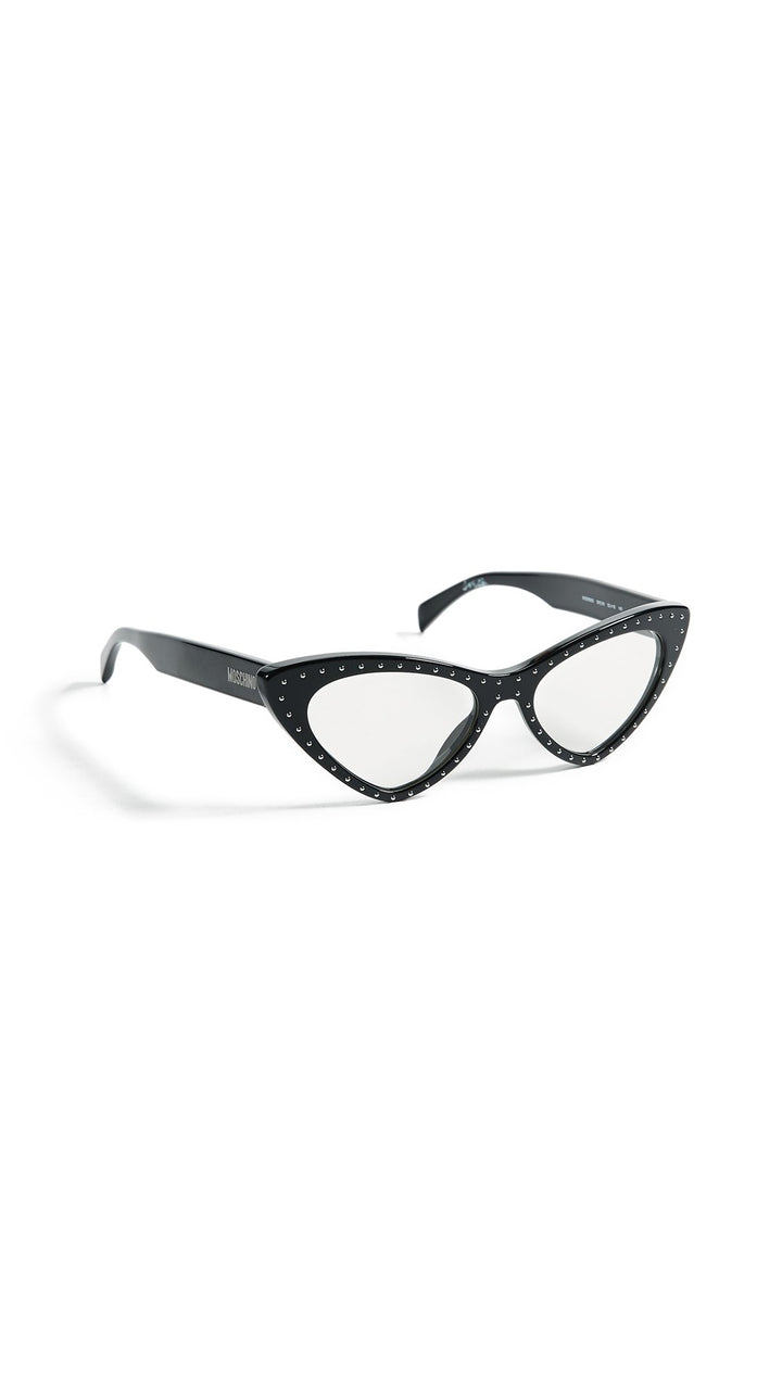 Moschino Sonnenbrillen MOS006/S BLACK/UVA UVB TRANSPARENT PROTECTION 52/18/140 Damen