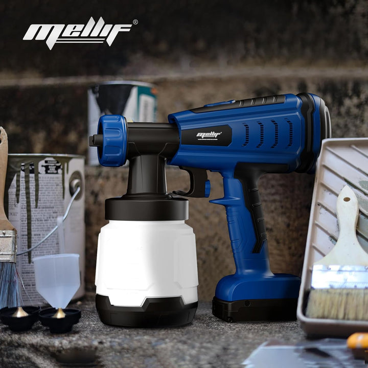 Mellif Akku Farbsprühsystem für Bosch professional 18V Akku, Farbsprühgerät Akku mit 800 ml Behälter