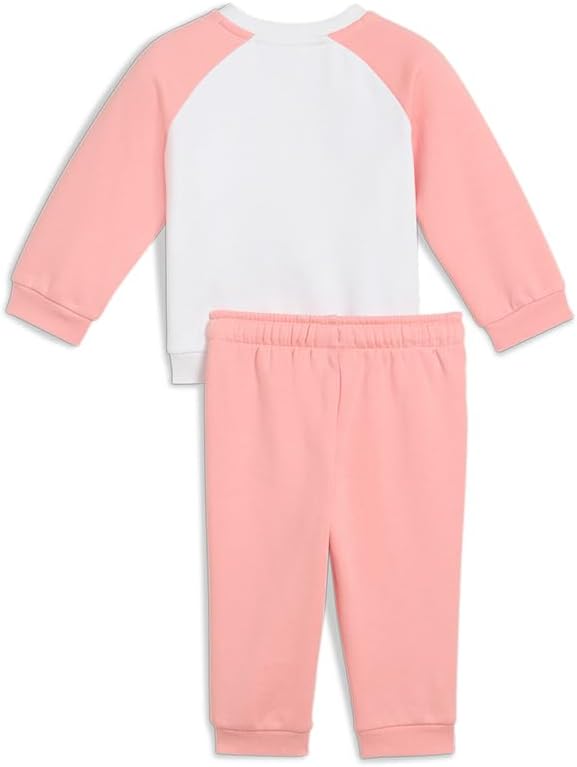 PUMA Unisex Baby Minicats Ess Raglan Crew Set Fl Inf Gestrickte Anzüge 74 Pink Fruit, 74 Pink Fruit