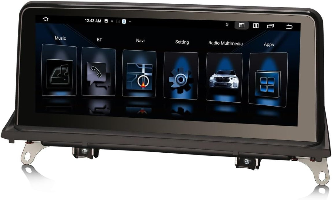 10,25 Zoll IPS Bildschirm 8-Kern Android 13 DAB+ Autoradio für BMW X5 E70 X6 E71 CIC mit GPS Navigat