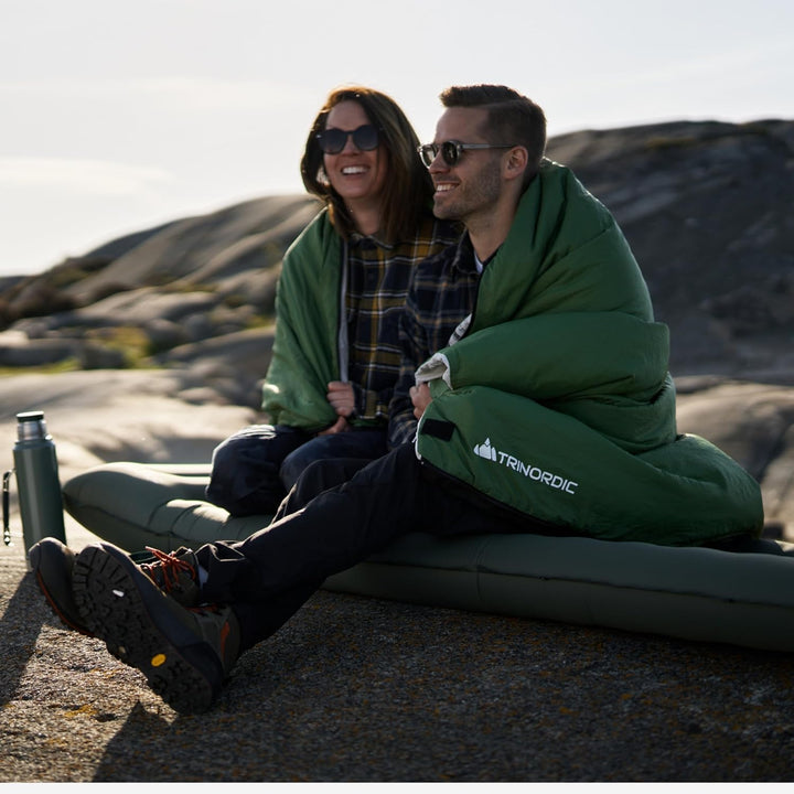 Trinordic 700g Ultraleicht Deckenschlafsack – mit Anti-Klemm-Reissverschluss – Kompakte Schlafsack S