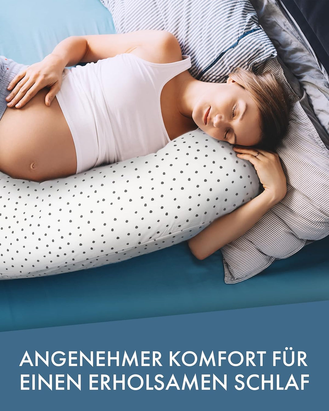 pic Bear Classic 190cm Stillkissen - hochwertiges Schwangerschaftskissen - anschmiegsames Lagerungsk